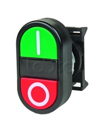 Кнопка двойная плоская, черная DKC ABFTM в Северске Кнопки выхода Pintop.ru