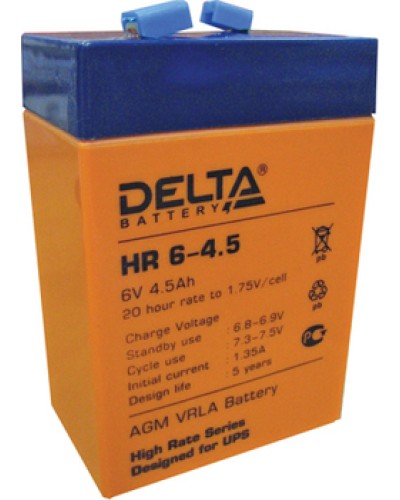 Аккумулятор свинцово-кислотный Delta HR6-4.5 в Северске Электротехническое оборудование Pintop.ru