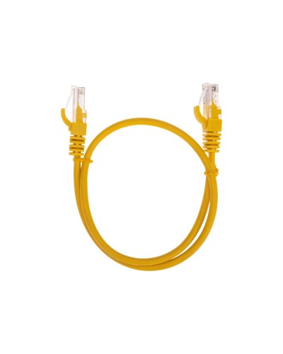 Патч-корд U/UTP, CAT 5e, RJ45-RJ45, 26AWG, LSZH, желтый, 0,5м REXANT 02-0105-05 в Северске Патчкорды (медные) Pintop.ru