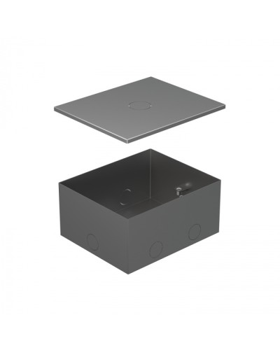 BOX/4 Металлическая коробка с крышкой для заливки в пол 159,6х133,6х75мм для люков 70040 Экопласт (70141) в Северске Системы лючков и колонн Pintop.ru