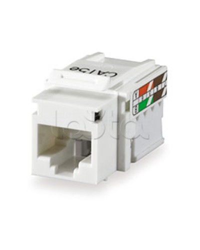 RJ-45 Модуль инф.розетки 110/Krone 5e кат.,бел. CL-0006 Экопласт (87545) в Северске Кроссовое оборудование тип Krone Pintop.ru
