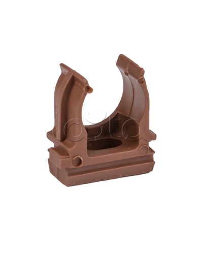 Крепеж-клипса d25 мм (10 шт) темное дерево EKF-Plast (derj-z-25d) в Северске Держатели, клипсы, скобы Pintop.ru