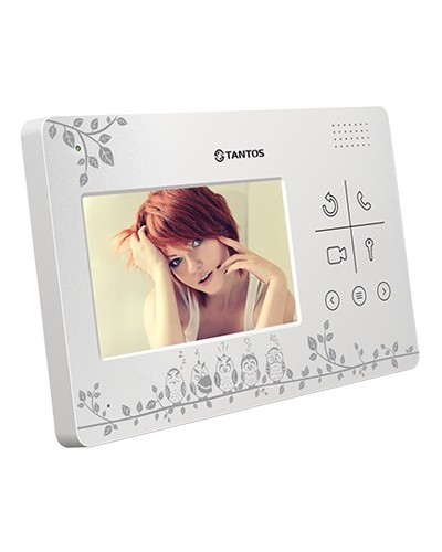 Монитор цветного видеодомофона с кнопочным управлением Tantos LILU LE Совы в Северске Вызывные видеопанели малоабонентные Pintop.ru