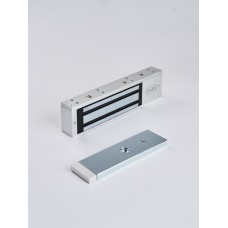 R-Lock RL-EM350-LSS - Электромагнитный замкок, 350кг, DC12/24B, цвет серебристый сатинированный алюминий RAL 7047, два датчика втроены в корпус замка: датчик Холла и магнито-контактный датчик