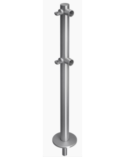 Стойка ограждения съемнаяL-образная с 2-мя полупетлями слева Oxgard ВЗР 1996Р.20-03 в Северске Ограждения Pintop.ru