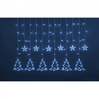 Гирлянда Navigator 95 125 NGF-D033-03 (бахрома звезды и елочки Blue 2.5*1м IP20)