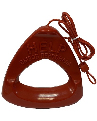 Дополнительная ручка красного цвета со шнуром красного цвета Hostcall MP-060W1 в Северске Система оповещения и трансляции Hostcall Pintop.ru