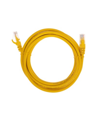 Патч-корд U/UTP, CAT 6, RJ45-RJ45, 26AWG, LSZH, желтый, 3м REXANT 02-0295-3 в Северске Патчкорды (медные) Pintop.ru