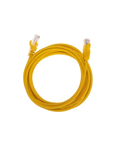 Патч-корд U/UTP, CAT 5e, RJ45-RJ45, 26AWG, LSZH, желтый, 3м REXANT 02-0105-3 в Северске Патчкорды (медные) Pintop.ru