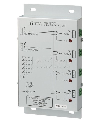 Селектор внешний TOA SS-9001 в Северске Системы оповещения и трансляции TOA Pintop.ru