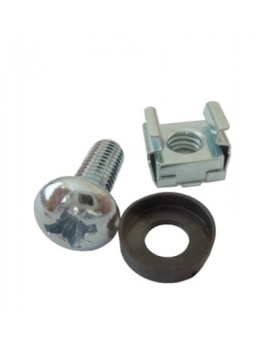 Комплект крепежа (винт М5 чёрный, гайка кузовная М5, шайба 5 чёрная по 40шт) МЕТА 9919 в Северске Система оповещения и трансляции Мета Pintop.ru