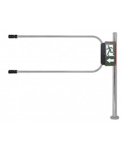 Smartec ST-GR012EC-CR - Калитка аварийного выхода с электромагнитом, хромированная, в комплекте стойка 1000 х D50 мм и створка 1200 х D25 мм. в Северске Калитки Pintop.ru