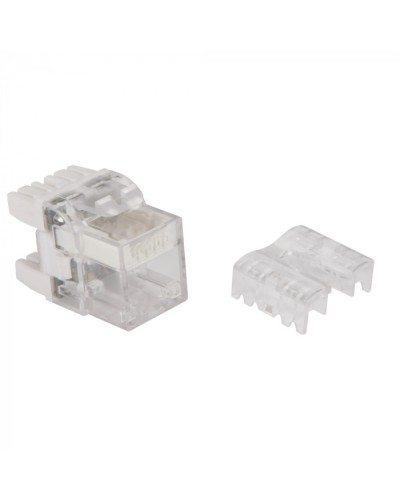 Модуль Keystone, RJ45, кат.6, UTP, 180 градусов, с индикатором, белый LANMASTER LAN-OKi45U6/180 в Северске Коннекторы Pintop.ru