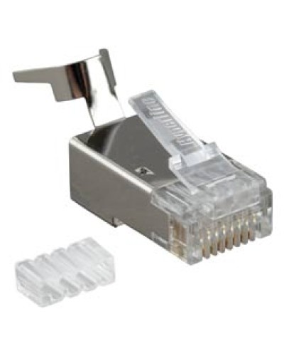 Разъем RJ-45 под витую пару, кат. 6, экранированный, универсальный Hyperline PLUG-8P8C-UV-C6-TW-SH в Северске Коннекторы и разъемы Pintop.ru