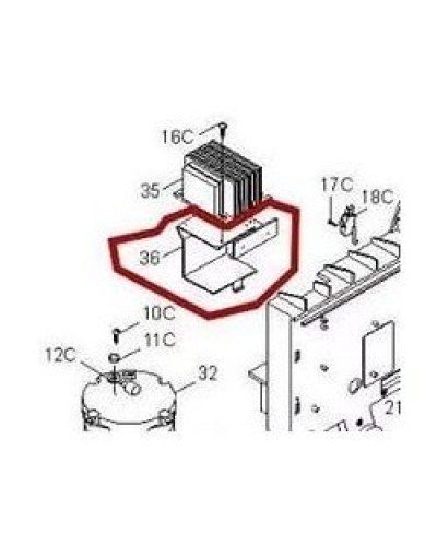 Кронштейн крепления аккумуляторов BX-P Came 119RIBX036 в Северске Запчасти для шлагбаумов и автоматики Pintop.ru