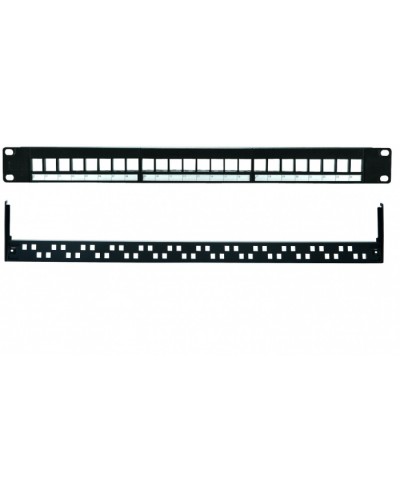 Патч-панель 19”, 1U, 24 порта UTP Eurolan (27B-00-24BL) в Северске Патч панель Pintop.ru