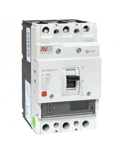 Автоматический выключатель AV POWER-1/3 100А 50kA ETU6.0 EKF (mccb-13-100-6.0-av) в Северске Электротехническое оборудование Pintop.ru