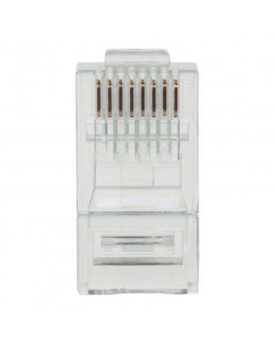 Коннектор (вилка) UTP кат.6 8P8C универсальная, 15U, 3 зубца, упак 100 шт Datarex DR-3003 в Северске Коннекторы Pintop.ru