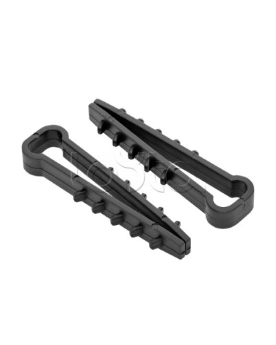 Дюбель-хомут для плоского кабеля (5-8мм) черный (100шт.) EKF PROxima (plc-nccf-5x8b) в Северске Крепеж: Дюбели, шурупы, саморезы Pintop.ru