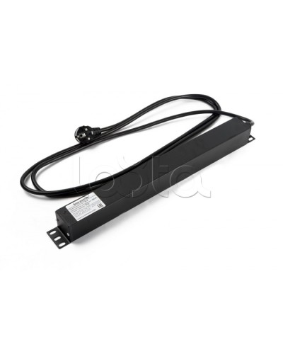 Блок розеток горизонтальный черн Hyperline (SHE19-6SH-2IEC-2.5EU) в Северске Блоки розеток Pintop.ru