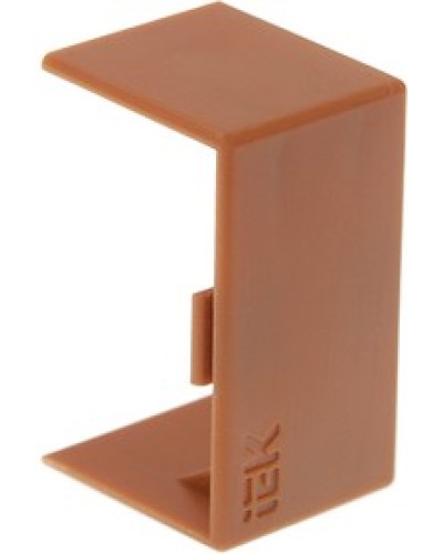 ELECOR Соединитель на стык КМС 15х10 дуб (4шт/компл) IEK (EL-KK10D-S-015-010-K11) в Северске Аксессуары для кабель-канала Pintop.ru