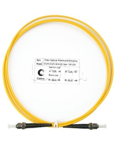Патч-корд волоконно-оптический SM 9/125 simplex ST-ST LSZH (1,5 м) Cabeus FOP(s)-9-ST-ST-1,5m в Северске Патч-корды оптические Pintop.ru