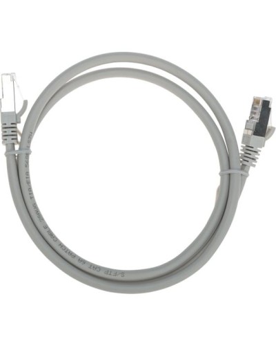 Патч-корд S/FTP, CAT 6A (10G), RJ45-RJ45, 28AWG, LSZH, серый, 1м REXANT 02-0390-1 в Северске Патчкорды (медные) Pintop.ru