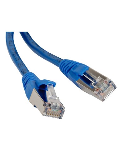Патч-корд экранированный Hyperline PC-LPM-STP-RJ45-RJ45-C6-10M-LSZH-BL в Северске Патчкорды (медные) Pintop.ru