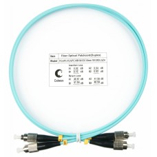Шнур оптический duplex FC-FC 50/125 mm OM3 1м LSZH Cabeus FOP-50-FC-FC-1m