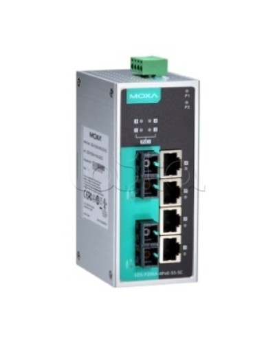 Коммутатор PoE 6-портовый Moxa EDS-P206A-4PoE-MM-SC в Северске Коммутаторы Pintop.ru