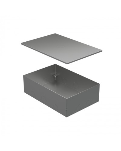 BOX/6-8 Металлическая коробка с крышкой для заливки в пол 249,6х167,6х75мм Экопласт (70161) в Северске Распределительные коробки Pintop.ru