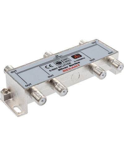 Делитель ТВх6 под F-разъем, 5-1000МГц, Silver (7 F-разъемов в комплекте) REXANT 05-6104 в Северске Системы видеонаблюдения Pintop.ru