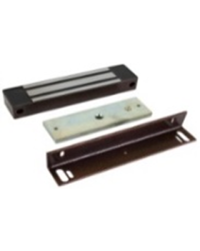 Электромагнитный замок AccordTec ML-400 KB-2 с уголком, цвет коричневый в Северске Электромагнитные замки Pintop.ru