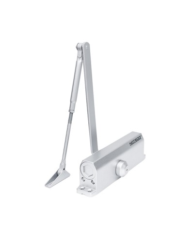 Доводчик NOTEDO DC-160 DA EN1-5, с задержкой закрывания, с рычажной тягой, (белый) (RAL9016) в Северске Доводчики Pintop.ru