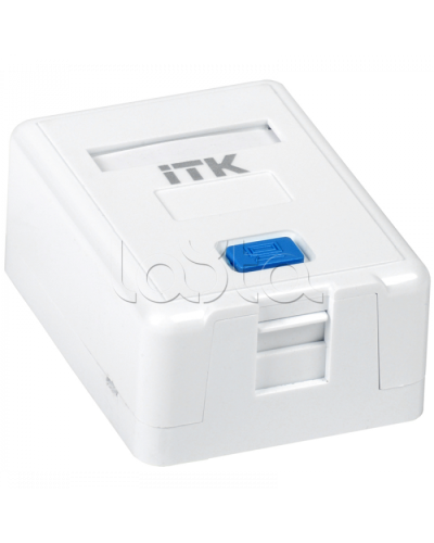 ITK Корпус настенной розетки для 1 мод. Keystone Jack (CS2-012) в Северске Коннекторы Pintop.ru