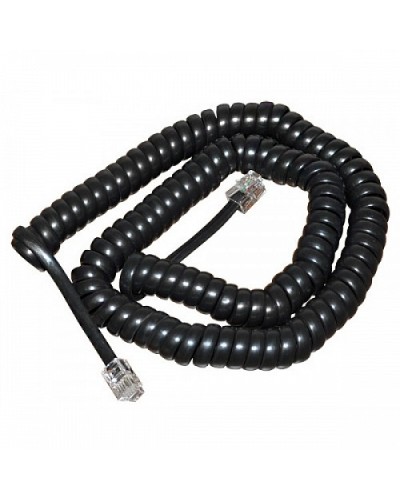 Шнур витой трубочный телефонный чёрный 2 м (10шт/уп) REXANT 18-2023 в Северске Дополнительное оборудование для сетей Pintop.ru