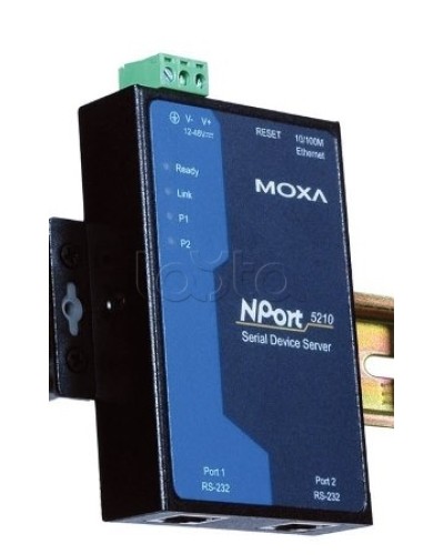 Сервер 2-портовый RS-232 в Ethernet Moxa NPort 5210-T в Северске Дополнительное оборудование для ОПС Pintop.ru