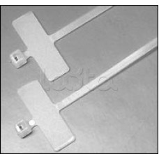 Хомут-стяжка нейлоновый, неоткрывающийся, с площадкой для маркировки 200x2.5 мм Hyperline GTK-200MC (100 шт/уп.)