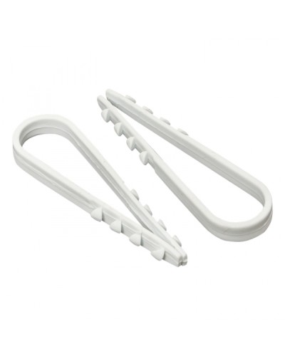 Дюбель-хомут для круглого кабеля (5-10мм) белый (100шт.) EKF PROxima (plc-ncc-5x10w) в Северске Аксессуары для кабель-канала Pintop.ru