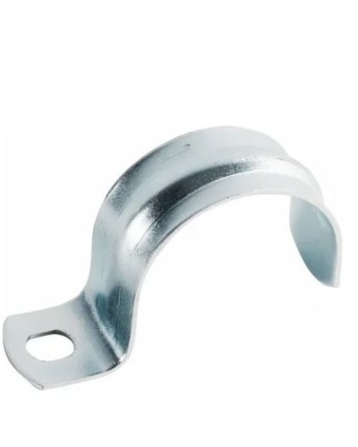 Скоба оцинк. с одним отверстием, для трубы D32мм (100 шт/уп) Экопласт (43732) - Скоба оцинкованная с одним отверстием, для трубы D32мм Экопласт в Северске Держатели, клипсы, скобы Pintop.ru