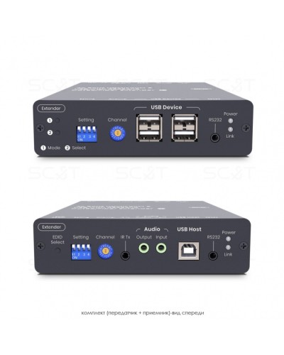 HDMI KVM удлинитель сигнала HDMI SC&T HKM01-4K6G в Северске Видеоусилители, Модуляторы, Делители Pintop.ru