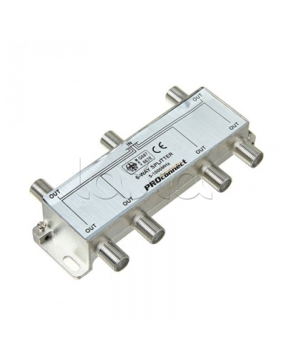 Сплиттер антенный ТВ х 6 под F разъём 5-1000 МГц PROCONNECT 05-6024 в Северске Дополнительное оборудование для сетей Pintop.ru