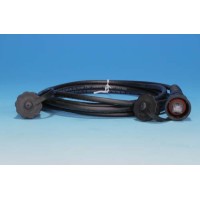 Патч-корд промышленный Hyperline PC-IE-LPM-STP-RJ45-RJ45-C5e-1M-BK