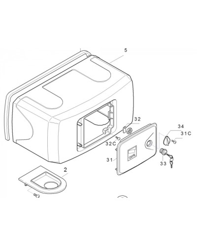 Корпус FERNI пластиковый Came 119RID122 в Северске Запчасти для шлагбаумов и автоматики Pintop.ru
