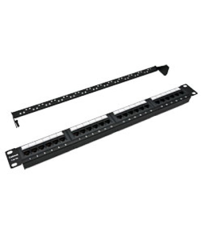 Патч-панель 19, 1U, 24xRJ45 Cabeus PL-24-Cat.5e-Dual IDC в Северске Патч панель Pintop.ru