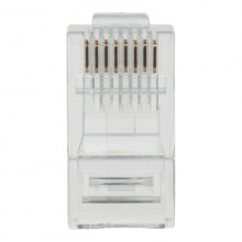 Коннектор (вилка) UTP кат.6 8P8C универсальная, 15U", 3 зубца, упак 100 шт Datarex DR-3003