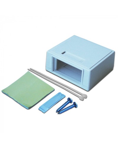 Коробка настенная на 1 модульную вставку, белая LANMASTER (LAN-MB-M2-WH) в Северске Распределительные коробки Pintop.ru