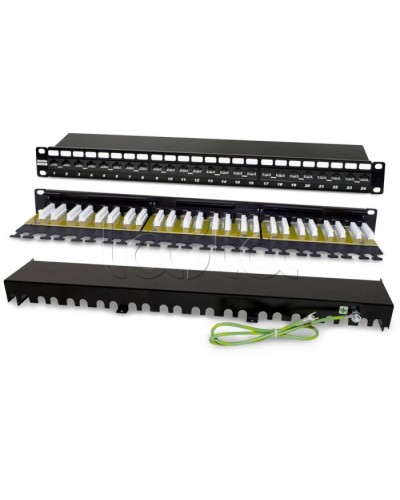 Патч-панель Hyperline PP2-19-24-8P8C-C6A-110D в Северске Патч панель Pintop.ru