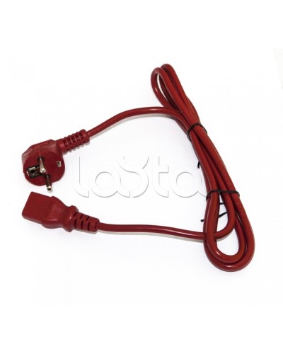Кабель питания компьютера Hyperline PWC-IEC13-SHM-1.8-RD в Северске Патч-корды и пигтейлы Pintop.ru