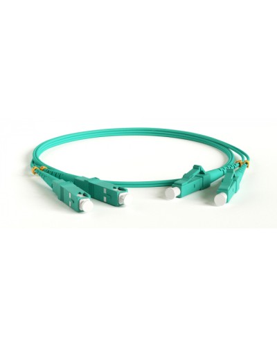 Патч-корд волоконно-оптический Hyperline FC-D2-503-LC/PR-ST/PR-H-1M-LSZH-AQ в Северске Патч-корды оптические Pintop.ru